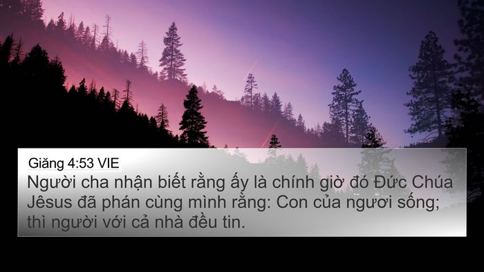 Giăng 4:53 VIE Bible Verse Image