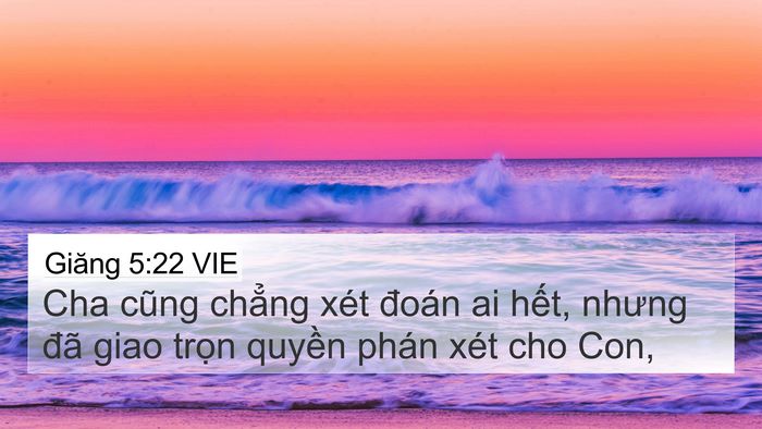 Giăng 5:22 VIE Bible Verse Image