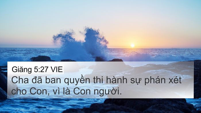 Giăng 5:27 VIE Bible Verse Image