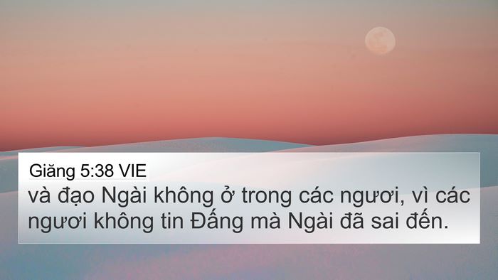 Giăng 5:38 VIE Bible Verse Image