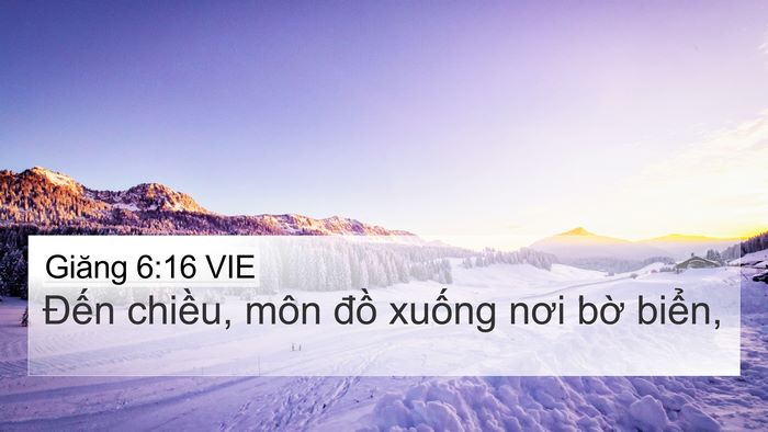 Giăng 6:16 VIE Bible Verse Image