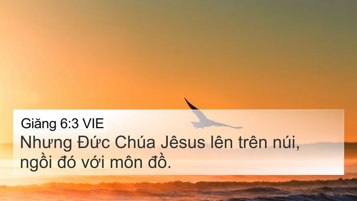 Giăng 6:3 VIE Bible Verse Image