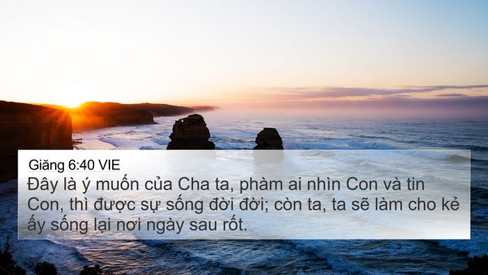 Giăng 6:40 VIE Bible Verse Image