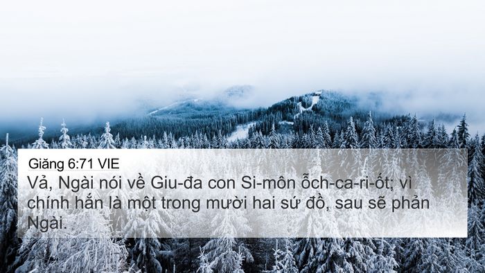 Giăng 6:71 VIE Bible Verse Image