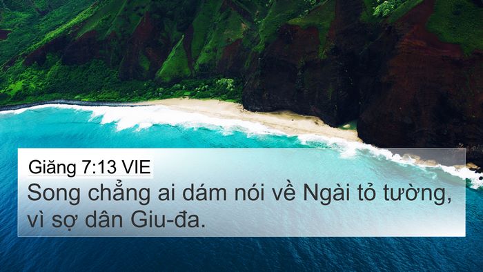 Giăng 7:13 VIE Bible Verse Image
