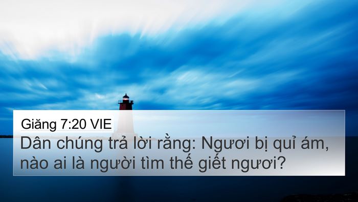 Giăng 7:20 VIE Bible Verse Image