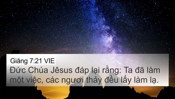 Giăng 7:21 VIE Bible Verse Image
