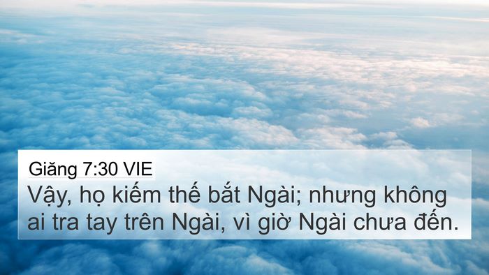 Giăng 7:30 VIE Bible Verse Image