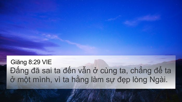 Giăng 8:29 VIE Bible Verse Image