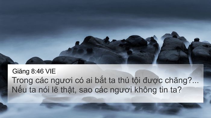 Giăng 8:46 VIE Bible Verse Image