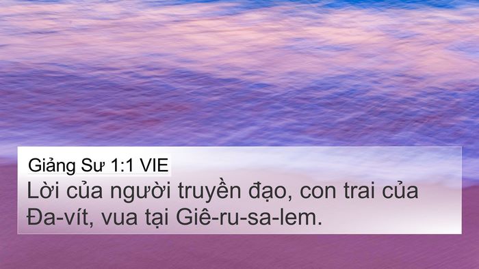 Giảng Sư 1:1 VIE Bible Verse Image