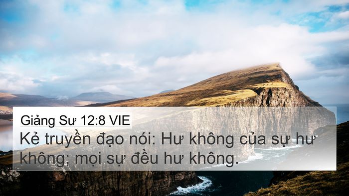 Giảng Sư 12:8 VIE Bible Verse Image