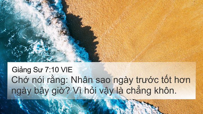 Giảng Sư 7:10 VIE Bible Verse Image