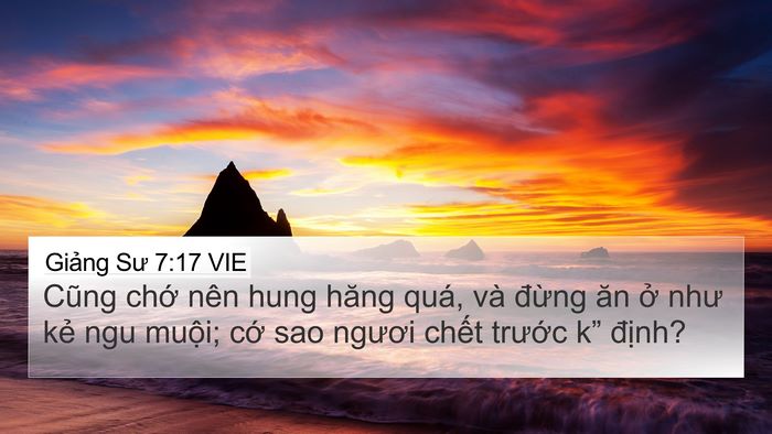 Giảng Sư 7:17 VIE Bible Verse Image