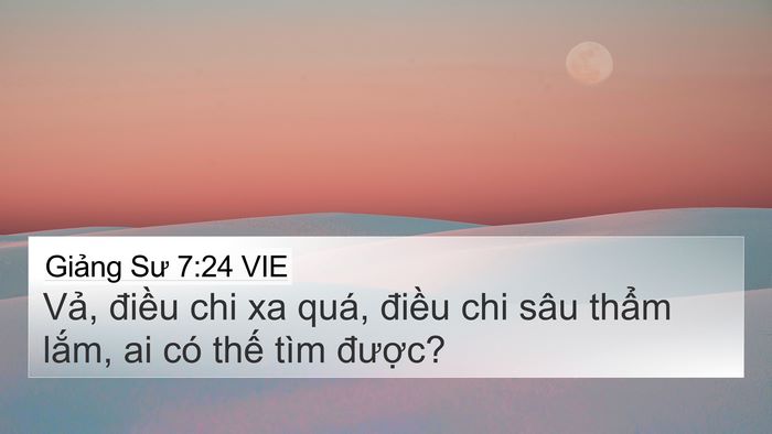 Giảng Sư 7:24 VIE Bible Verse Image