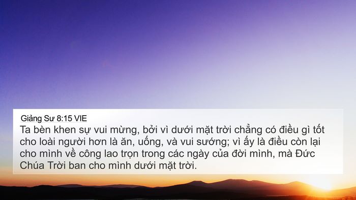 Giảng Sư 8:15 VIE Bible Verse Image