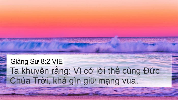 Giảng Sư 8:2 VIE Bible Verse Image
