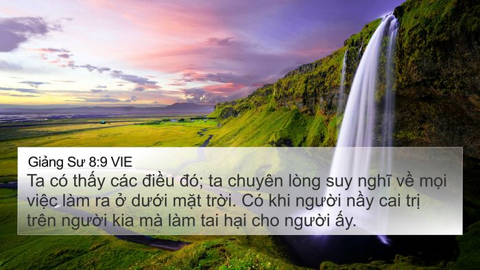 Giảng Sư 8:9 VIE Bible Verse Image