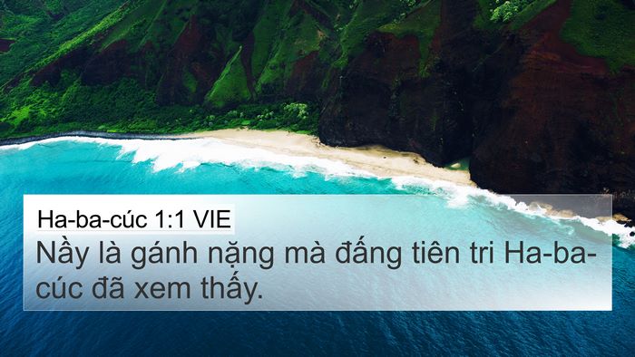 Ha-ba-cúc 1:1 VIE 4K Wallpaper - Nầy là gánh nặng mà đấng tiên tri - 4K Wallpaper Bible Verse