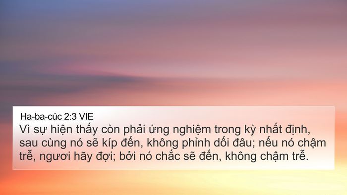 Ha-ba-cúc 2:3 VIE Bible Verse Image