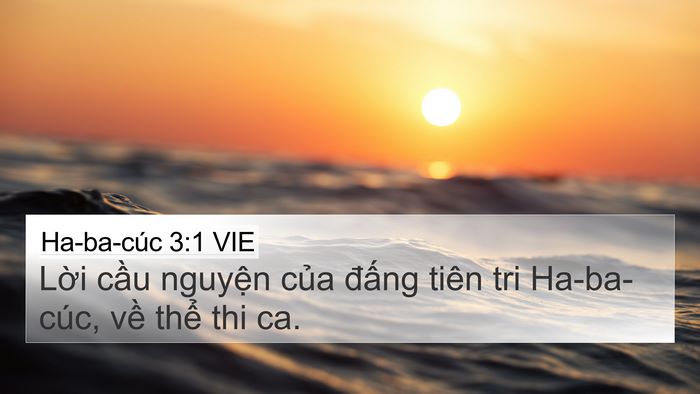 Ha-ba-cúc 3:1 VIE Bible Verse Image