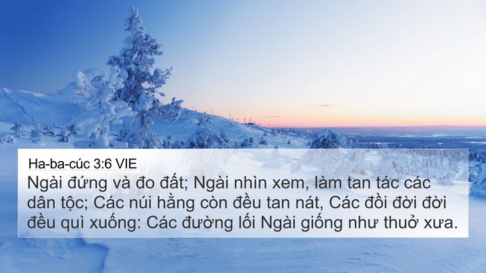 Ha-ba-cúc 3:6 VIE Bible Verse Image