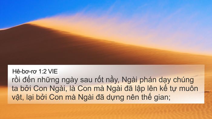 Hê-bơ-rơ 1:2 VIE Bible Verse Image