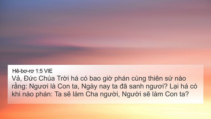 Hê-bơ-rơ 1:5 VIE Bible Verse Image