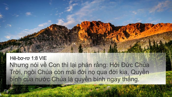 Hê-bơ-rơ 1:8 VIE Bible Verse Image