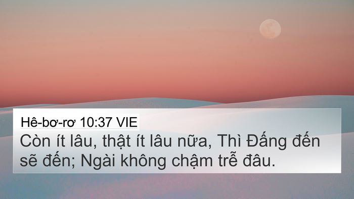 Hê-bơ-rơ 10:37 VIE Bible Verse Image