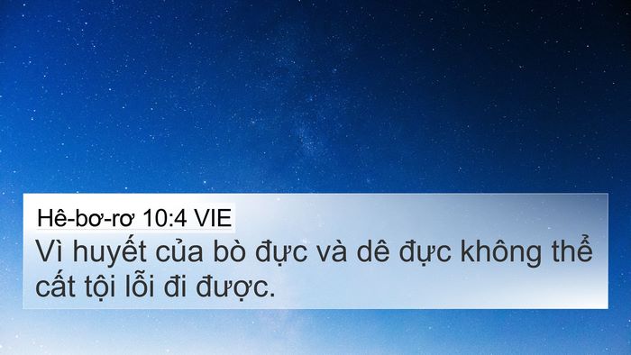 Hê-bơ-rơ 10:4 VIE Bible Verse Image