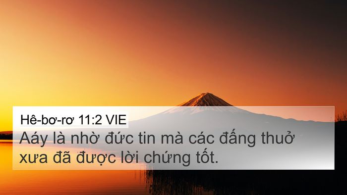Hê-bơ-rơ 11:2 VIE Bible Verse Image