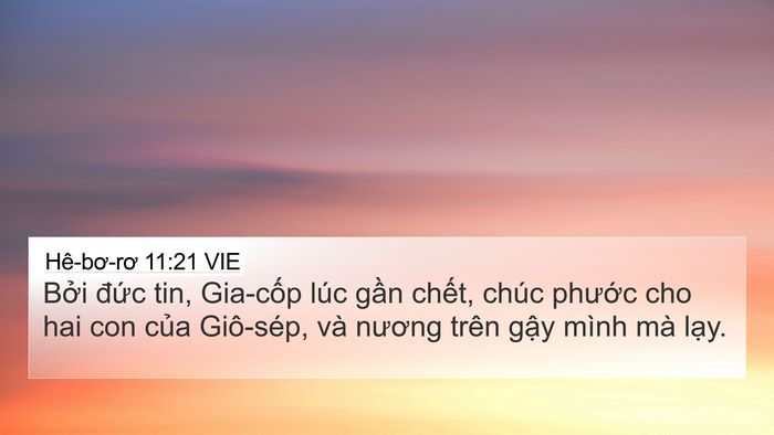 Hê-bơ-rơ 11:21 VIE Bible Verse Image