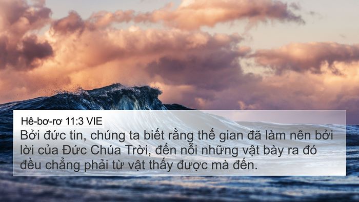 Hê-bơ-rơ 11:3 VIE Bible Verse Image