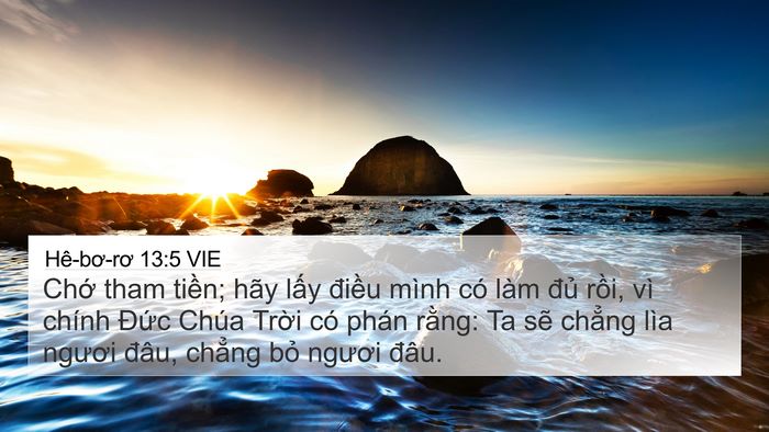 Hê-bơ-rơ 13:5 VIE Bible Verse Image