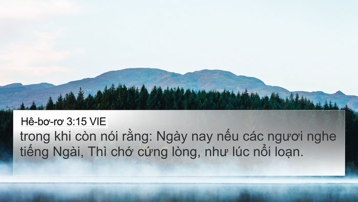 Hê-bơ-rơ 3:15 VIE Bible Verse Image