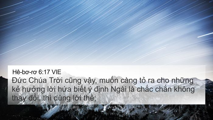 Hê-bơ-rơ 6:17 VIE Bible Verse Image