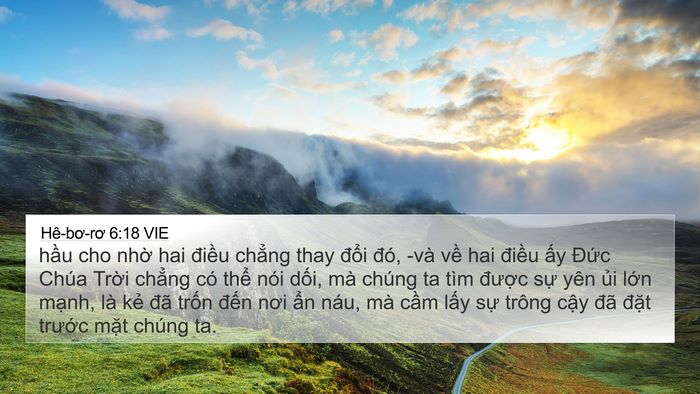 Hê-bơ-rơ 6:18 VIE Bible Verse Image