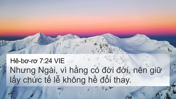 Hê-bơ-rơ 7:24 VIE Bible Verse Image