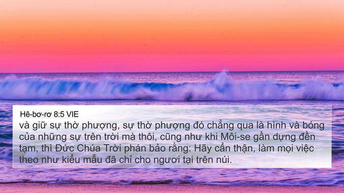 Hê-bơ-rơ 8:5 VIE Bible Verse Image