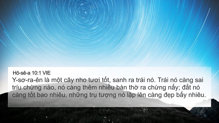 Hô-sê-a 10:1 VIE Bible Verse Image