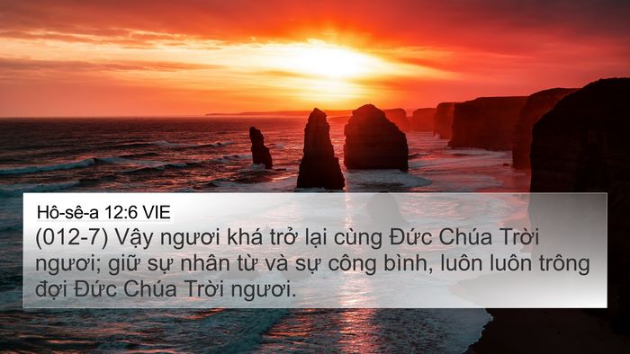 Hô-sê-a 12:6 VIE Bible Verse Image