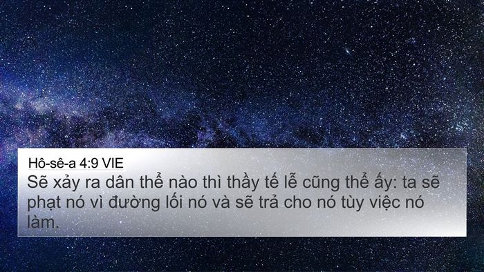Hô-sê-a 4:9 VIE Bible Verse Image