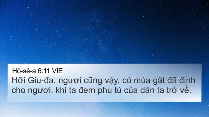 Hô-sê-a 6:11 VIE Bible Verse Image