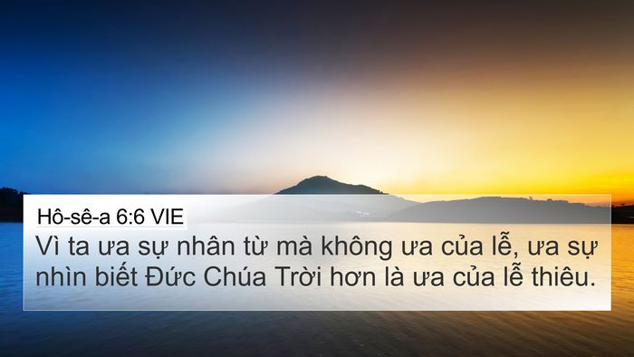 Hô-sê-a 6:6 VIE Bible Verse Image