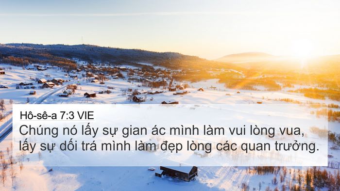 Hô-sê-a 7:3 VIE Bible Verse Image