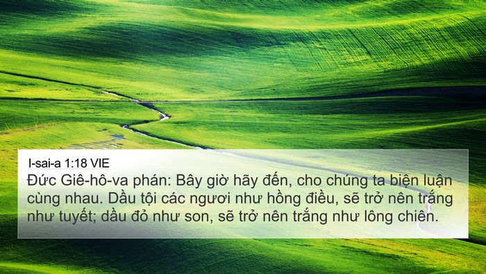 I-sai-a 1:18 VIE Bible Verse Image