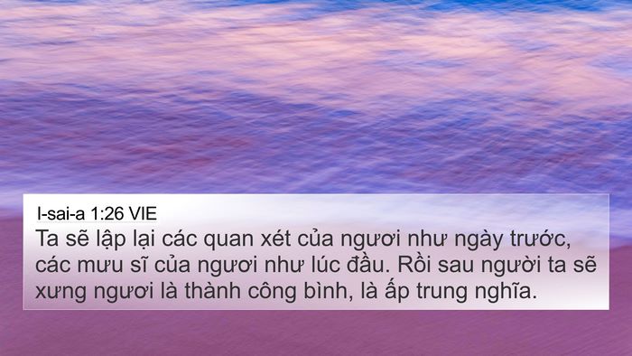 I-sai-a 1:26 VIE Bible Verse Image