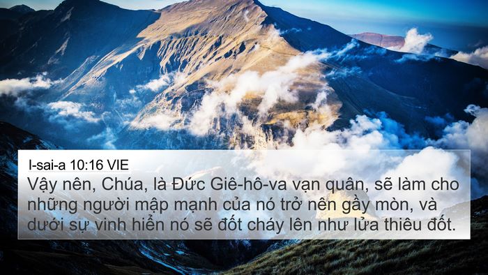 I-sai-a 10:16 VIE Bible Verse Image