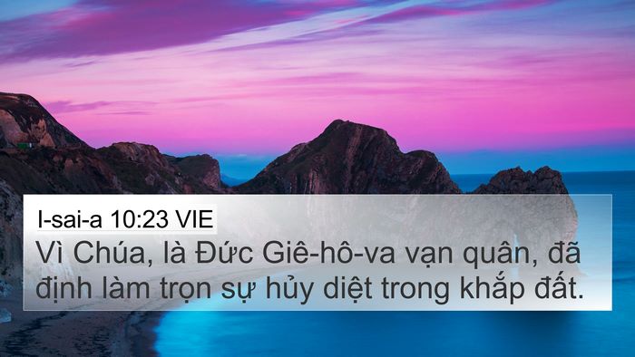 I-sai-a 10:23 VIE 4K Wallpaper - Vì Chúa, là Đức Giê-hô-va vạn quân, - 4K Wallpaper Bible Verse